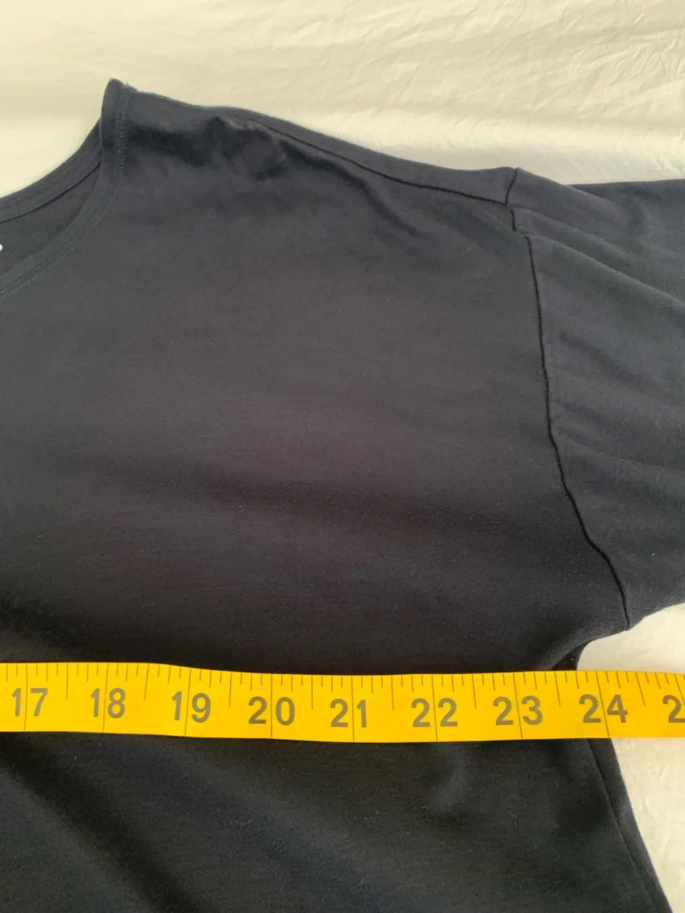 Lands' End Black Relaxed Short Sleeve Scoop Neck Tee 1X